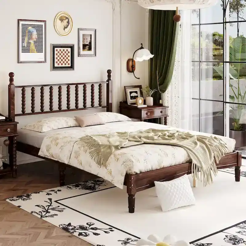 4-Pieces Retro Style Bedroom Sets by Harper&Bright Designs