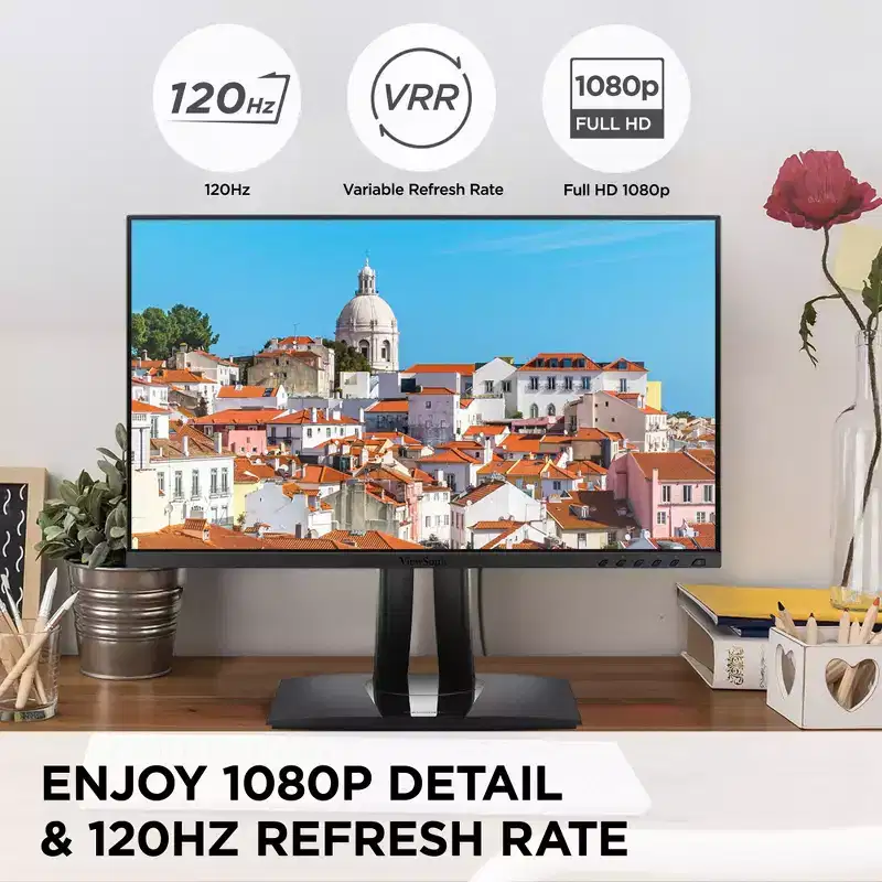 ViewSonic VP2456A 24 1080p IPS Monitor, 100% sRGB Rec 709, Pantone Validated
