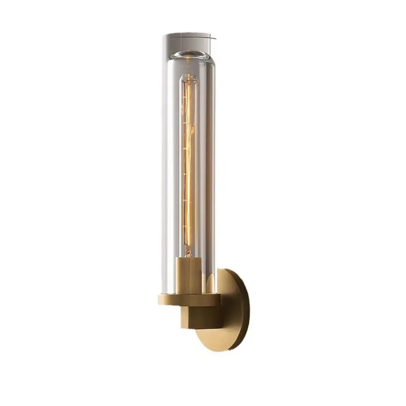 Mini Metal Crystal Cylinder Modern Wall Sconce Light