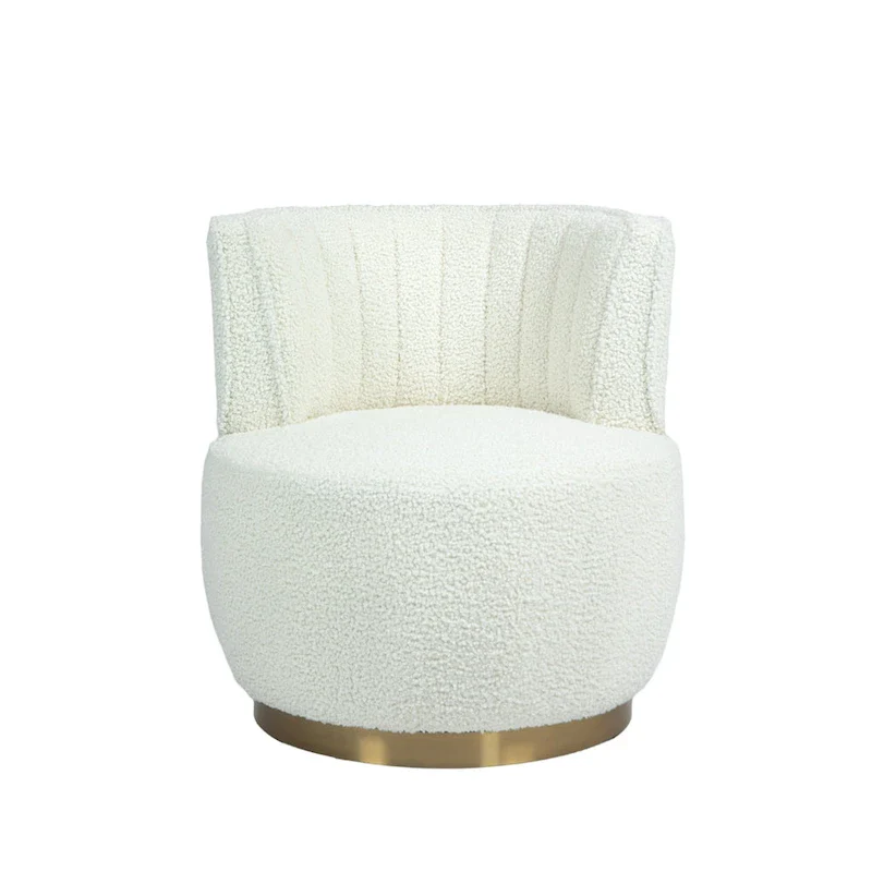 360 Degree Swivel Cuddle Barrel Accent Sofa Chairs