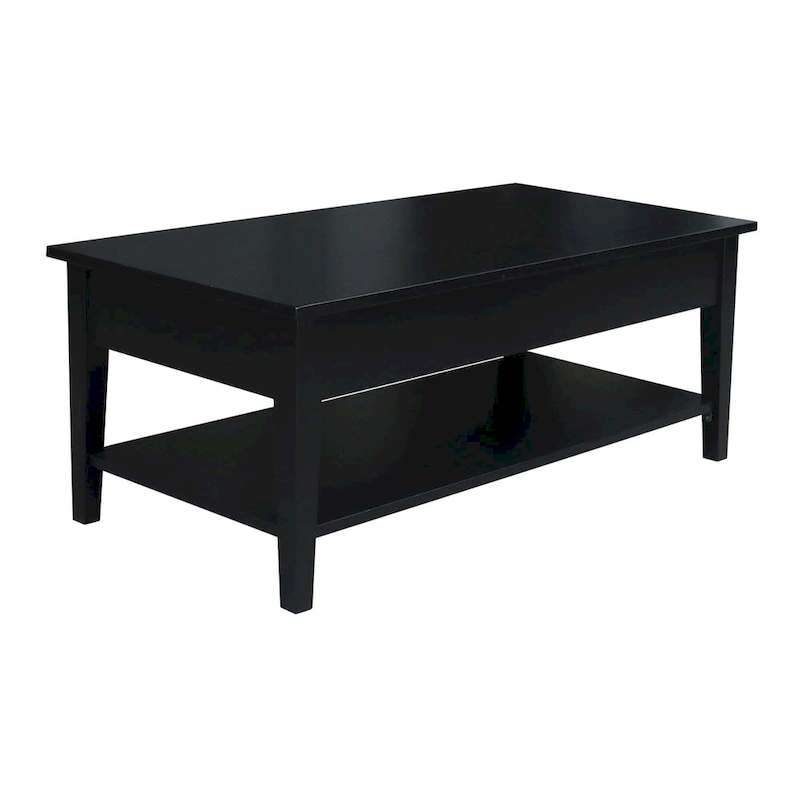 Spencer Solid Parawood Coffee Table - 48 in. W x 24 in. D x 19 in. H