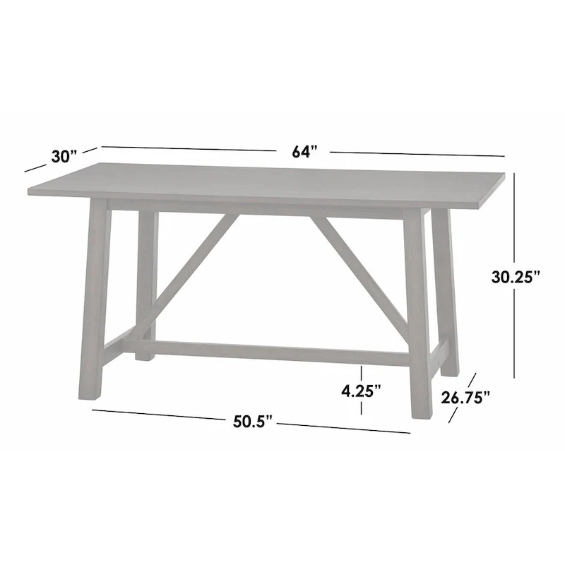 Simple Living Homestead Trestle Dining Table