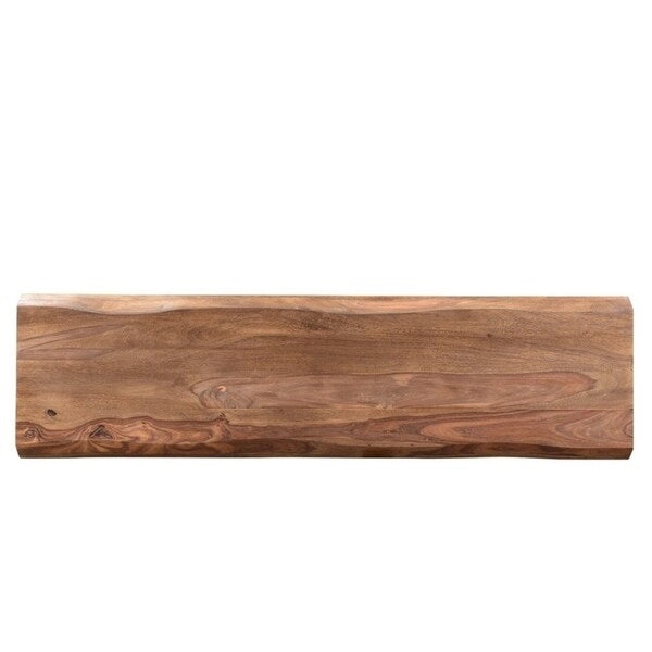 Handmade 50 Sheesham Wood Live Edge Bench (India) - 50 x 16 x 18