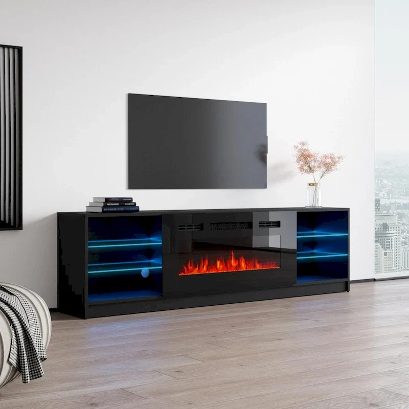 Amsden Electric Fireplace TV Stand