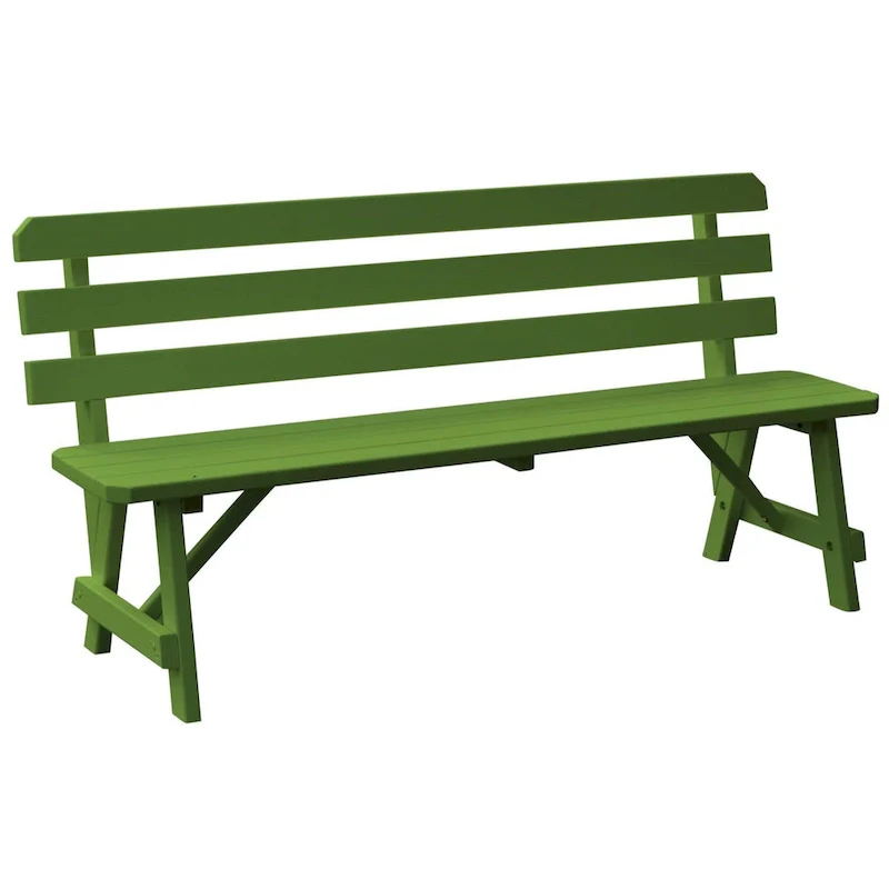 Pine 5' Traditional Backed Bench