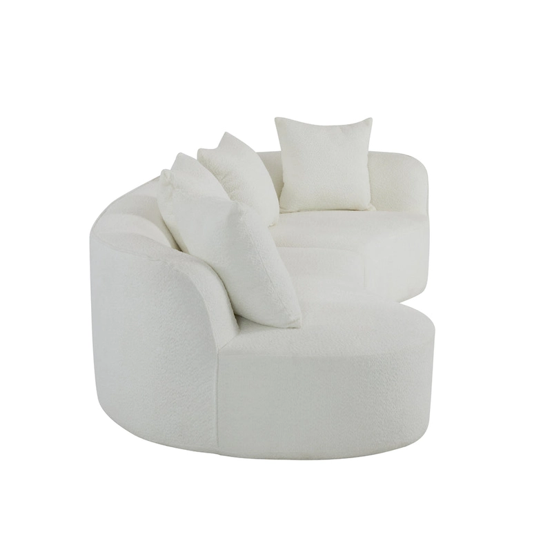 Christopher Knight Home - Linda Fabric Curved Sectional Sofa