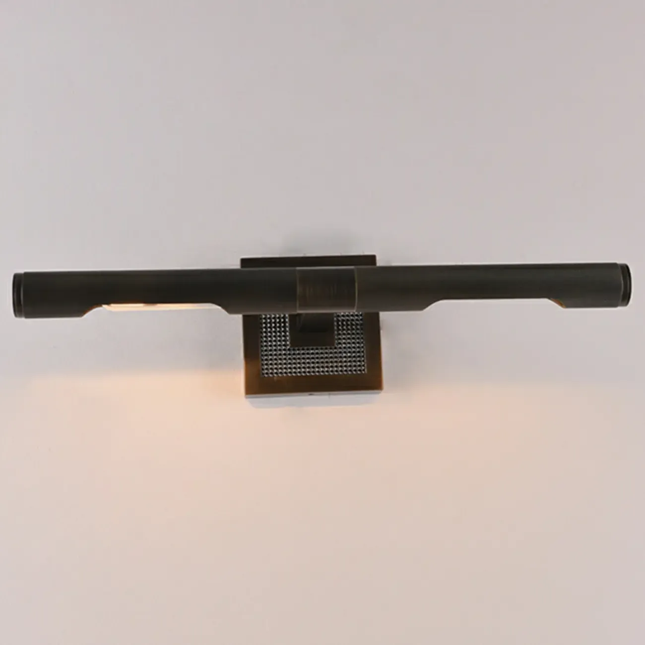 2-Light Modern Black Linear Vanity Light for Bathroom Wall