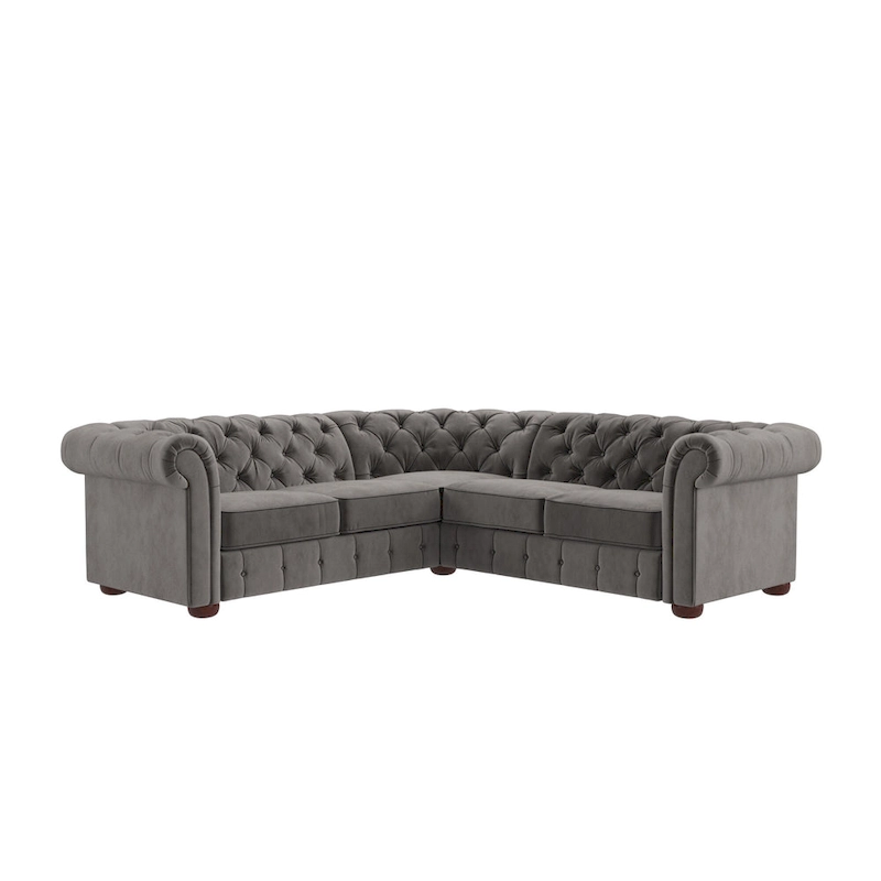 Knightsbridge Scrolled Arm Chesterfield Sectional by iNSPIRE Q Artisan