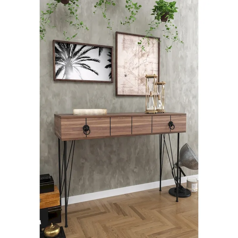 Metal Legs Console Table