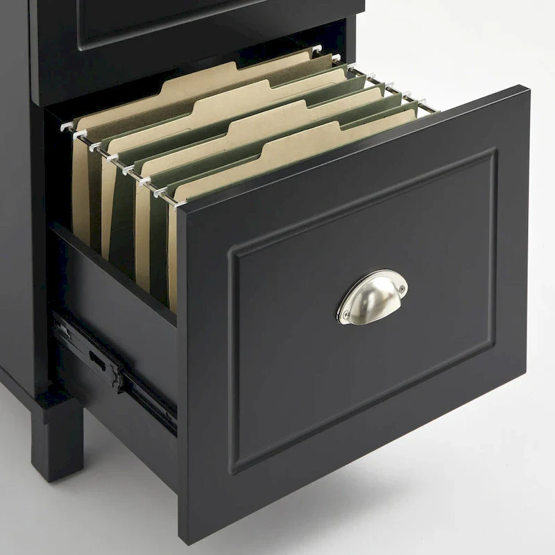 4-Drawer Filing Cabinet with Half-Moon Handles