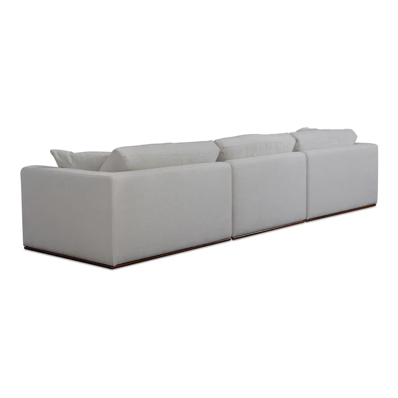 Rio Modular Sofa With Rubber Wood Base - 136.2 W x41 D x23.6 H