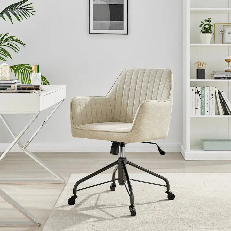 Fabric Swivel Office Arm Chair