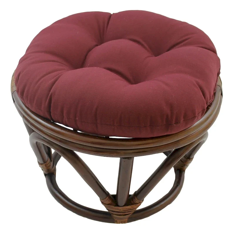 18-inch Footstool with Twill Cushion