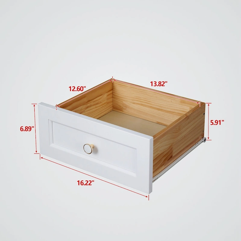 Solid Wood Spray-painted 6 Drawer Chest