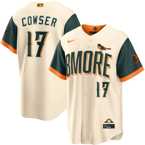 Colton Cowser Baltimore Orioles Cream 2026 City Connect Jersey