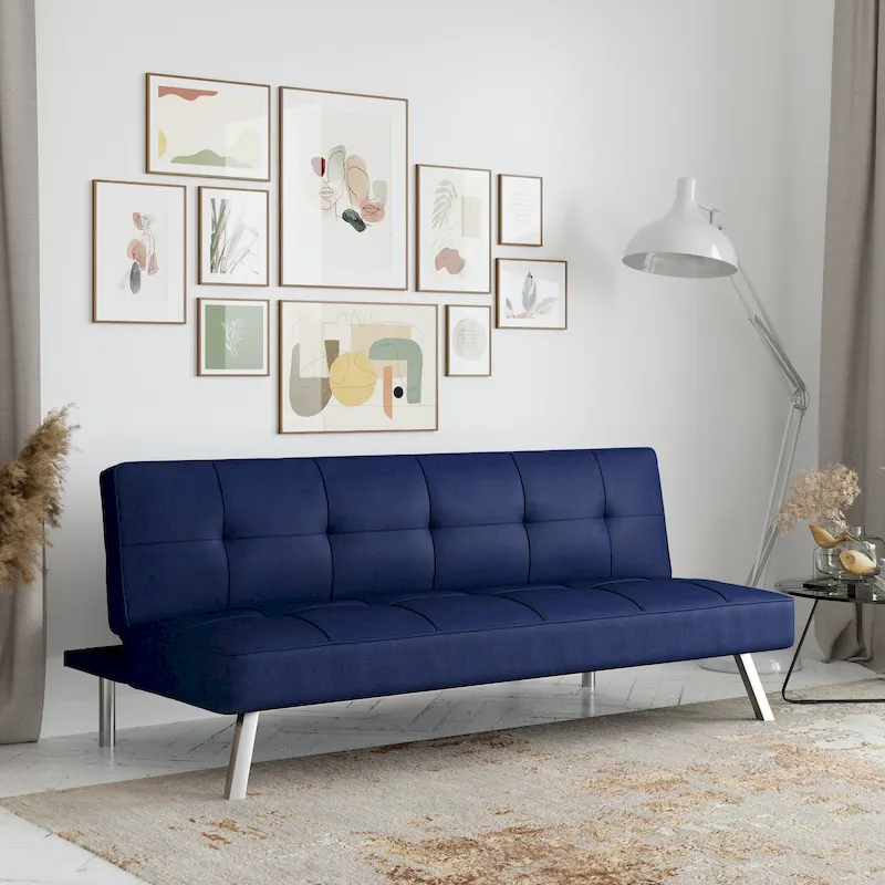 Convertible Sofa with Finger Guard – Sofa, Lounger & Full-Size Bed