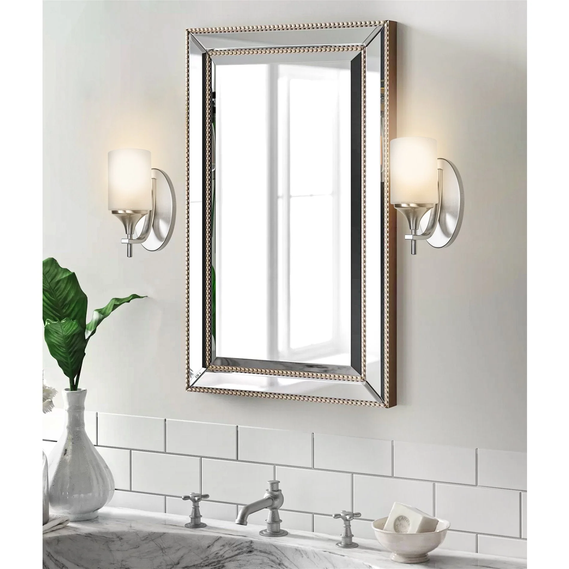 Phoebe 5 Frosted Seeded Glass Shades / Replacement Glass, 3-Pack