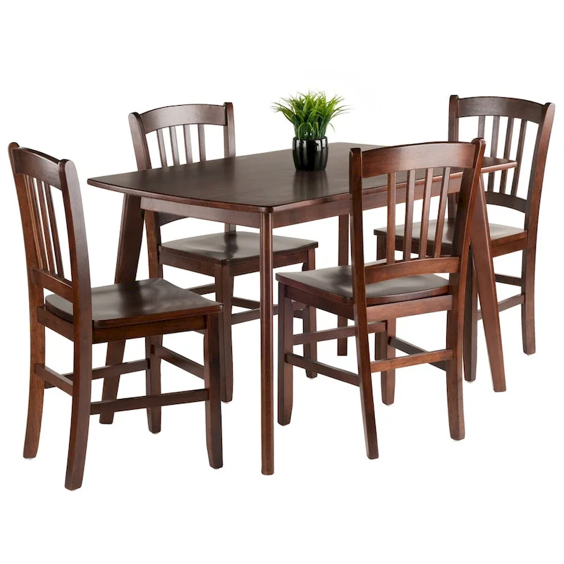 Shaye Dining Table with Slat-back Chairs