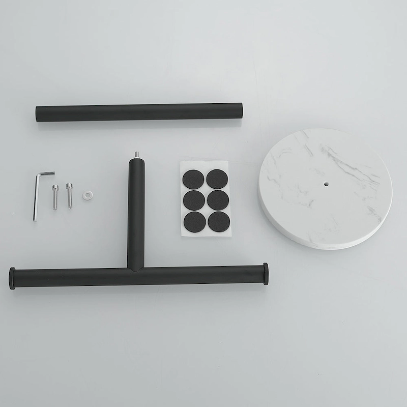 T-Shape Towel Rack With Natural Marble Base