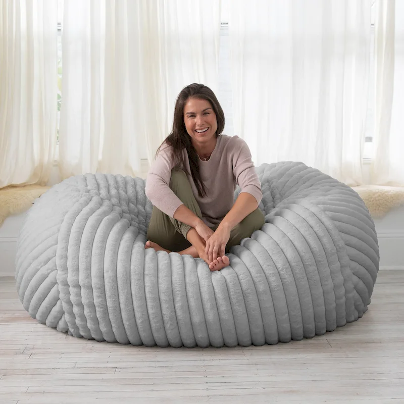 6 Foot Bean Bag, Loveseat, Sofa & Lounger - Mondo Fur