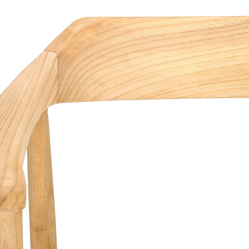 Munro Wanda Woven Leather & Solid Wood Accent Chair (Fully Assembled) - 22  W x 20.5  L x 28.5  H - 22Wx21Dx29H