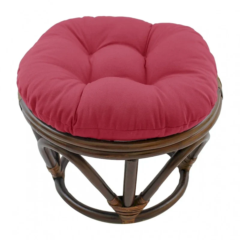 18-inch Footstool with Twill Cushion