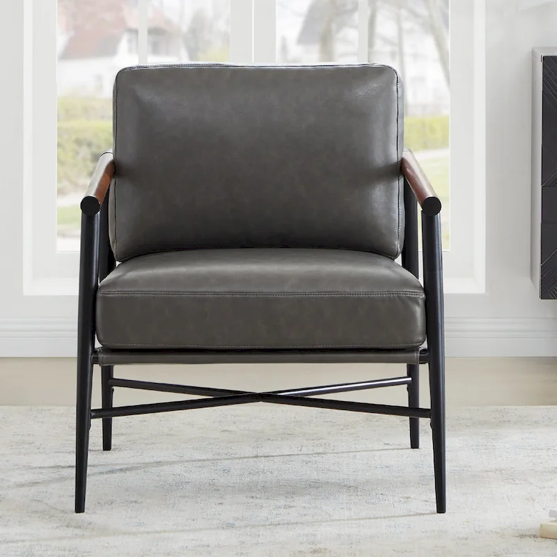 Mid Century Modern Upholstered Accent Chair