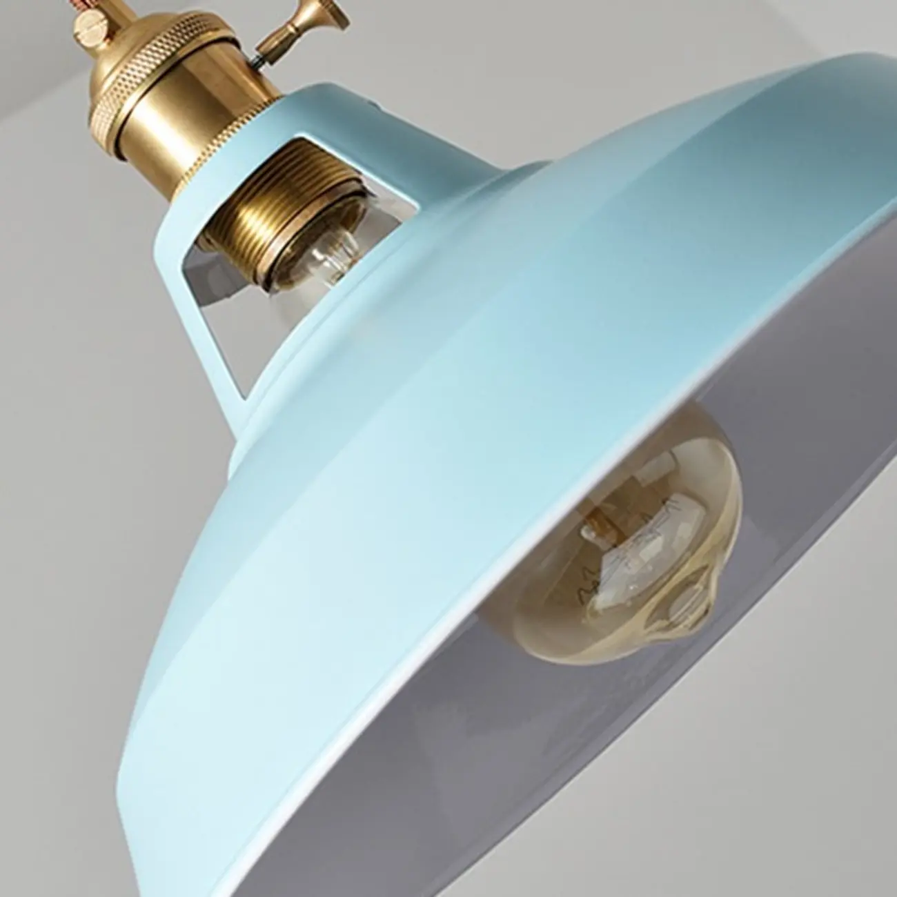 Macaron Iron Dome Pendant Lamp with Hardwired