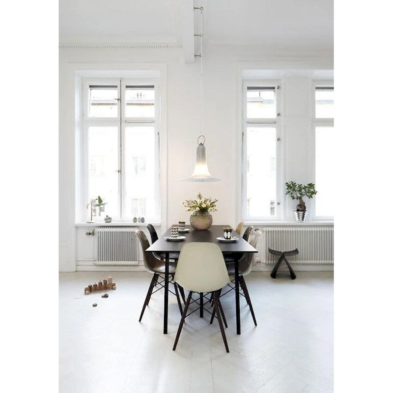 Designer Plastic/ Black Legs Retro Armless Eiffel Chair