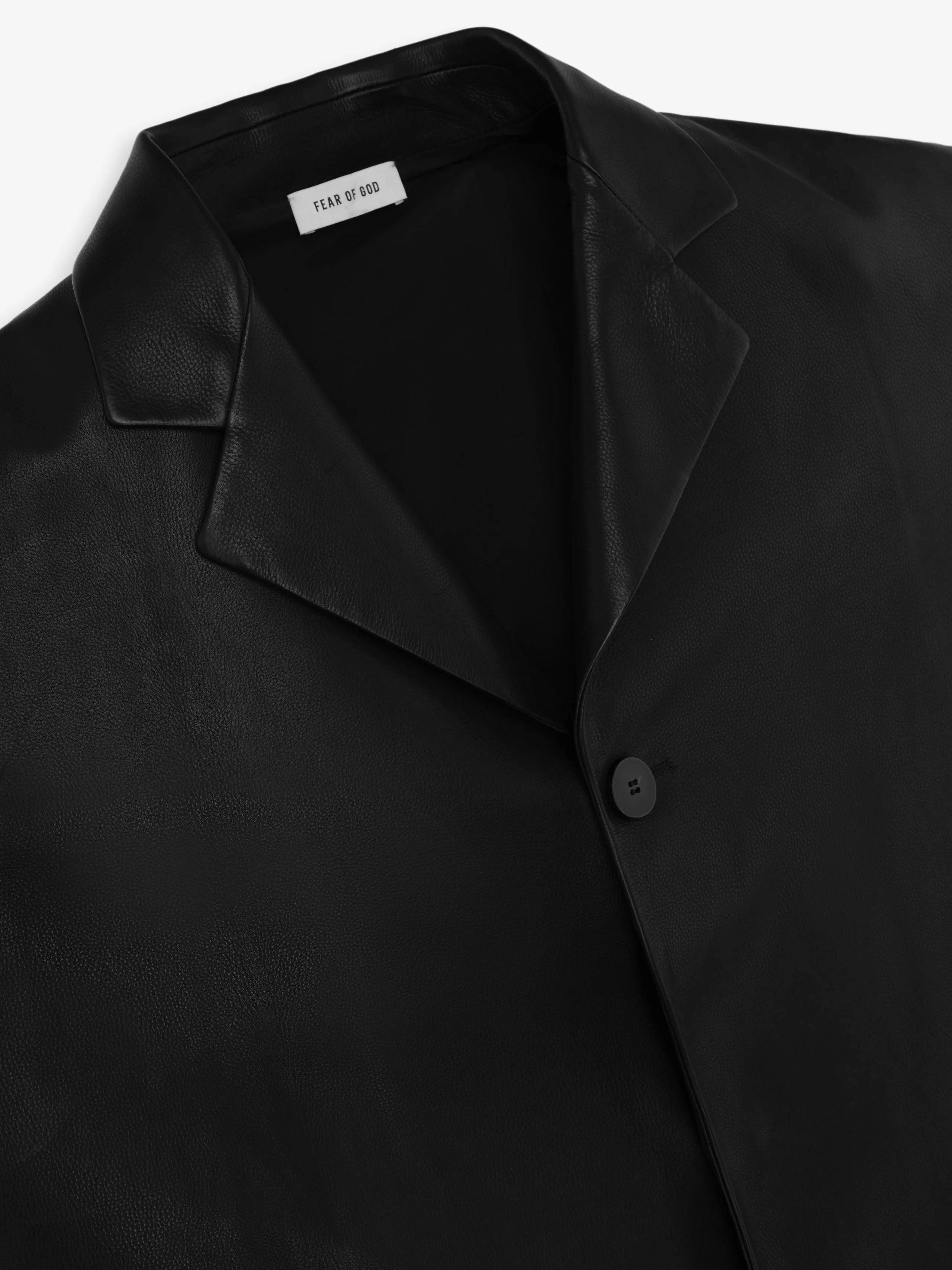 Leather Relaxed Blazer