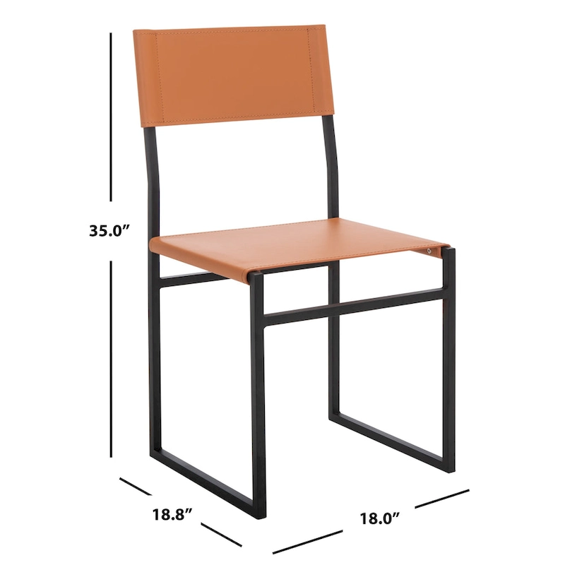 SAFAVIEH Daphne Dining Room Chair (Set of 2) - 18 W x 18.8 L x 35 H - 18Wx19Dx35H