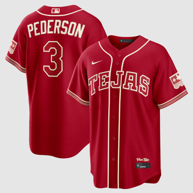 Texas Rangers Joc Pederson Red 2026 City Connect Stadium Jersey