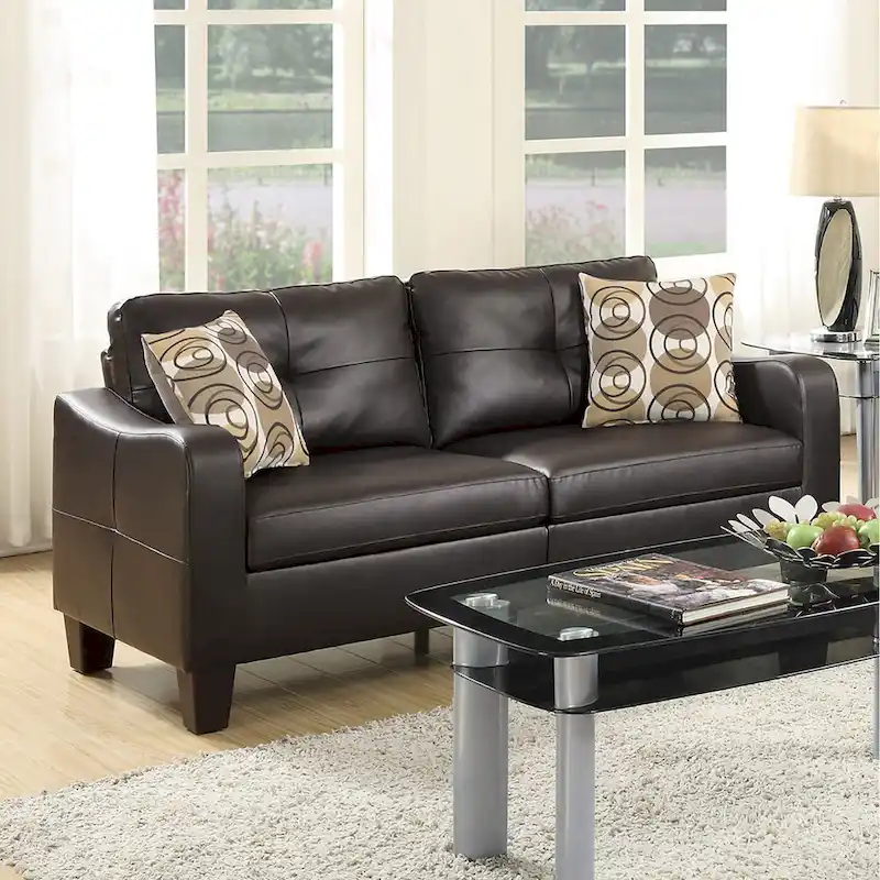 2 Piece Sofa Set with Accent Pillows