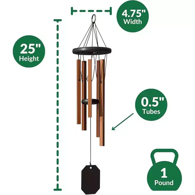 Lambright Chimes Morning Song Wind Chime - Amish Handcrafted, 25