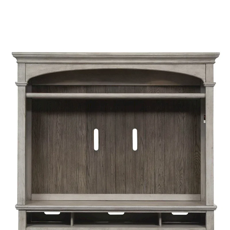 Heartland Antique White Tobacco Entertainment Center