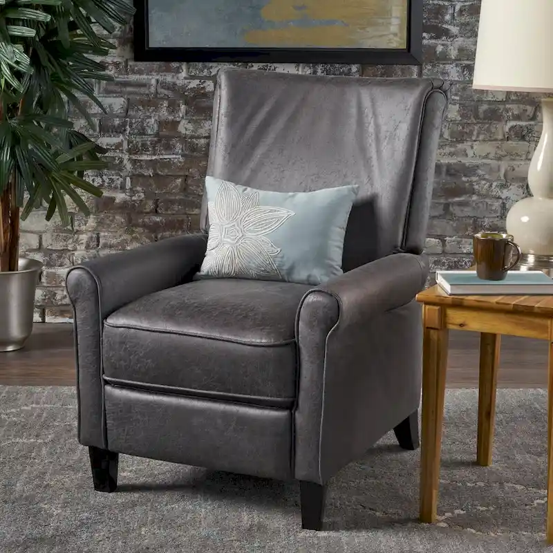 Traditional Microfiber Recliner Chair