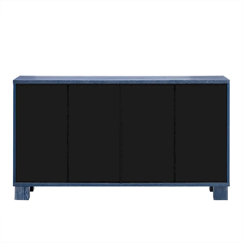 Wood Traditional Style Sideboard with Adjustable Shelves