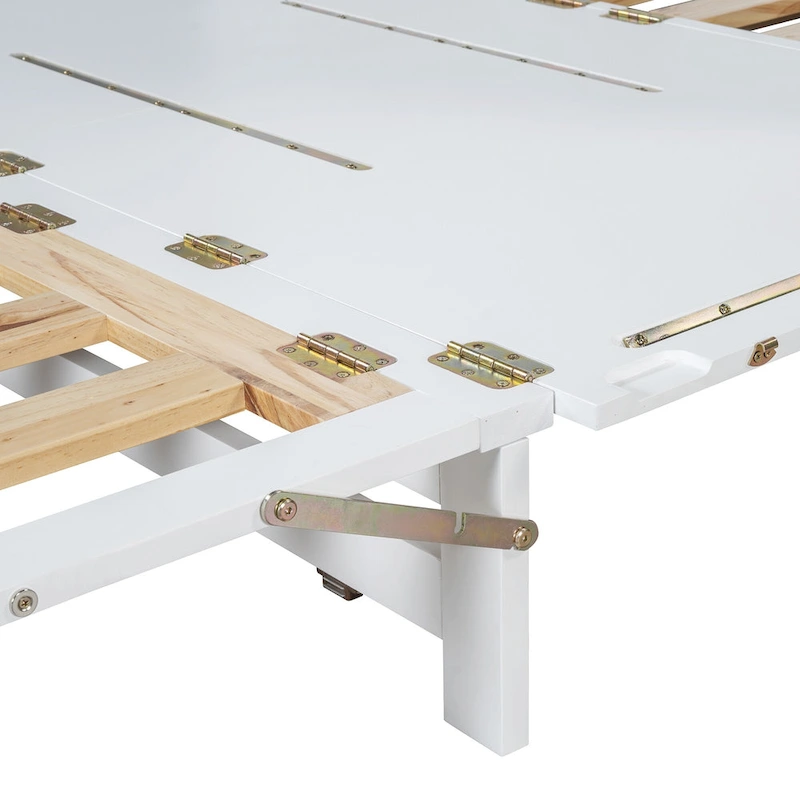 Queen Murphy Bed with Cabinet Design, Multi-Functional, 400lb Capacity