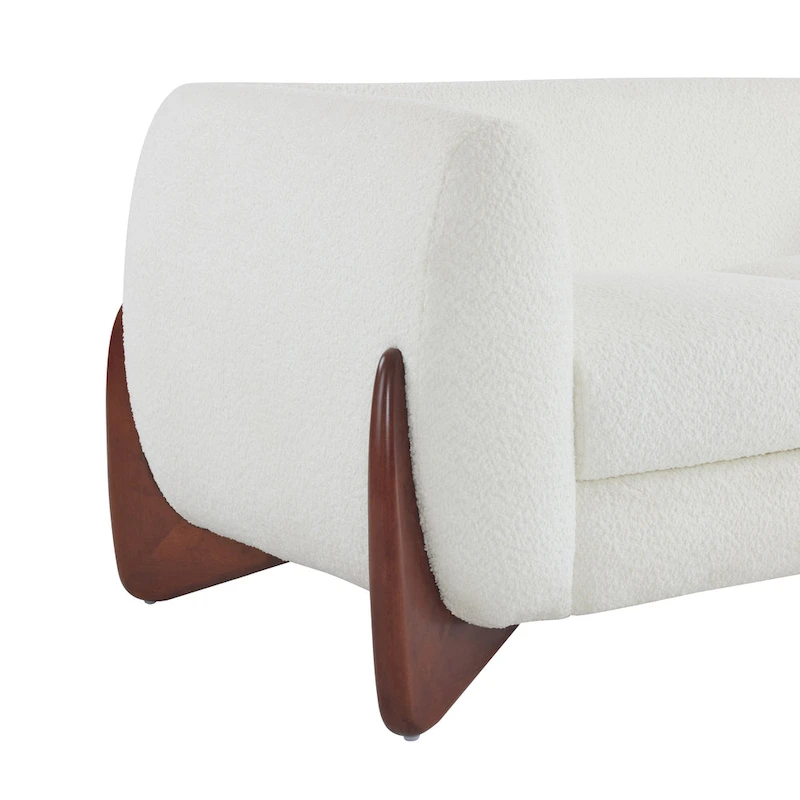 Alma Upholstered Boucle 3-Seat Sofa by Christopher Knight Home