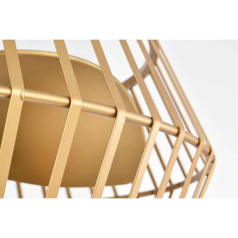 Marcelin 26-inch Matte Gold 6 Lights 3 Blades Lighted Ceiling Fan with Remote