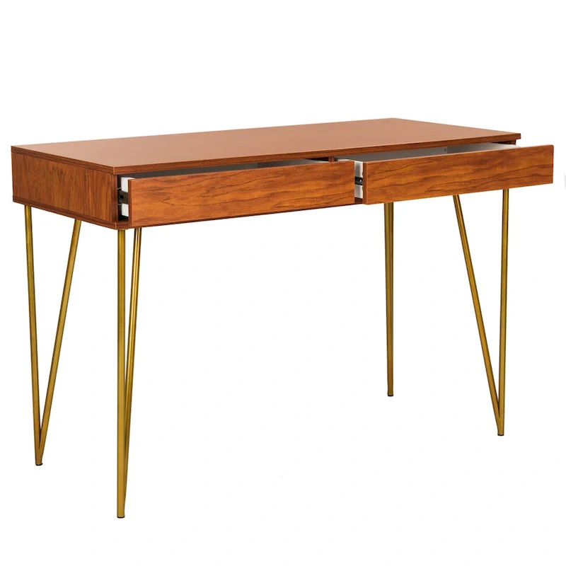 Ladonna Pine Natural 2-Drawer Desk