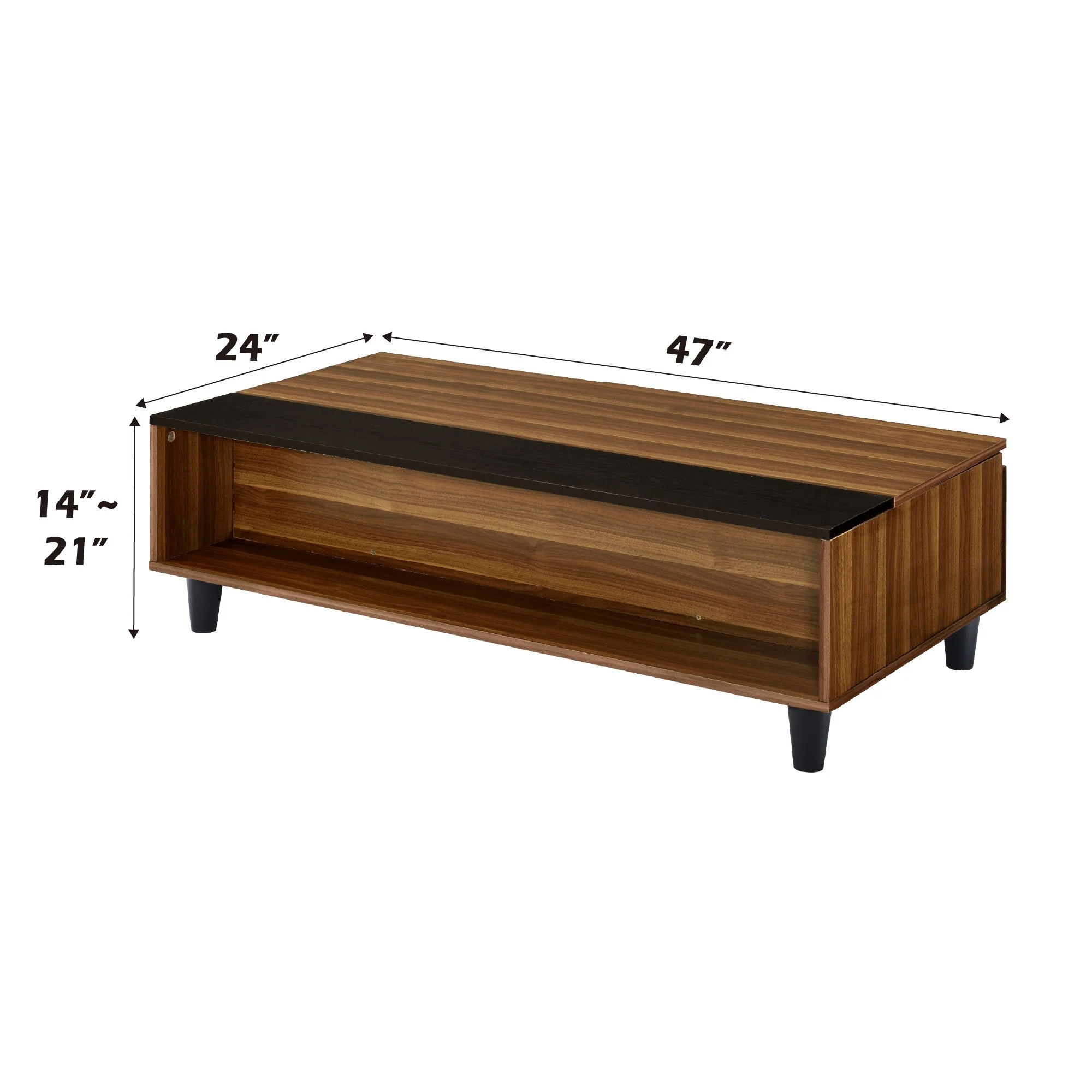 Walker Edison | Avala Convertible Coffee Table and Desk w/Lift Top
