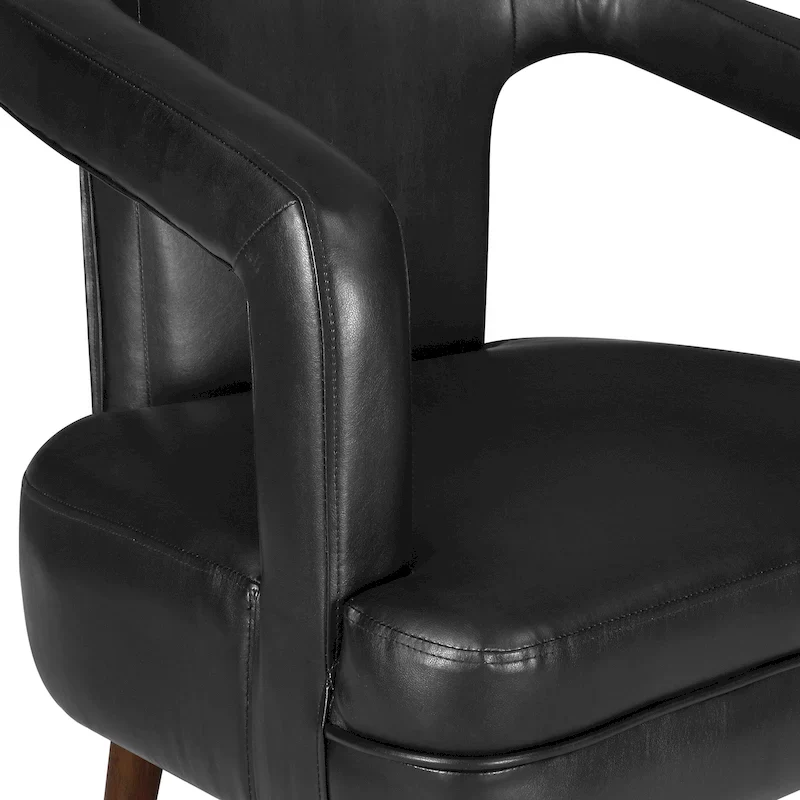 Mason Accent Reception Chair in Faux Leather