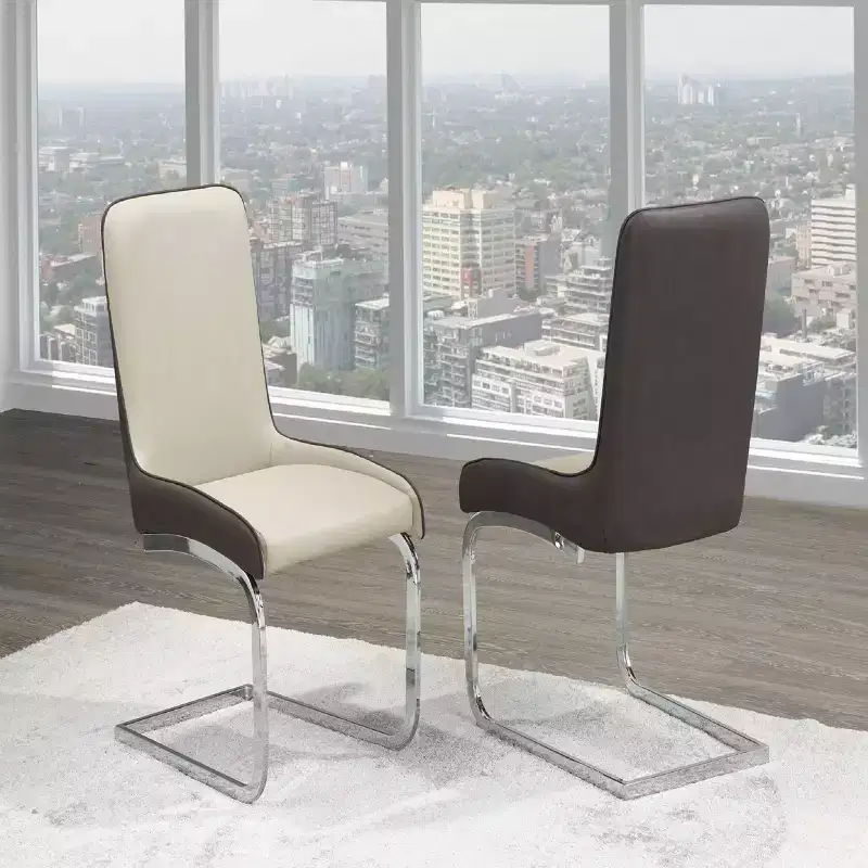 Brassex Set of 2 Donatello Dining Chairs Brown