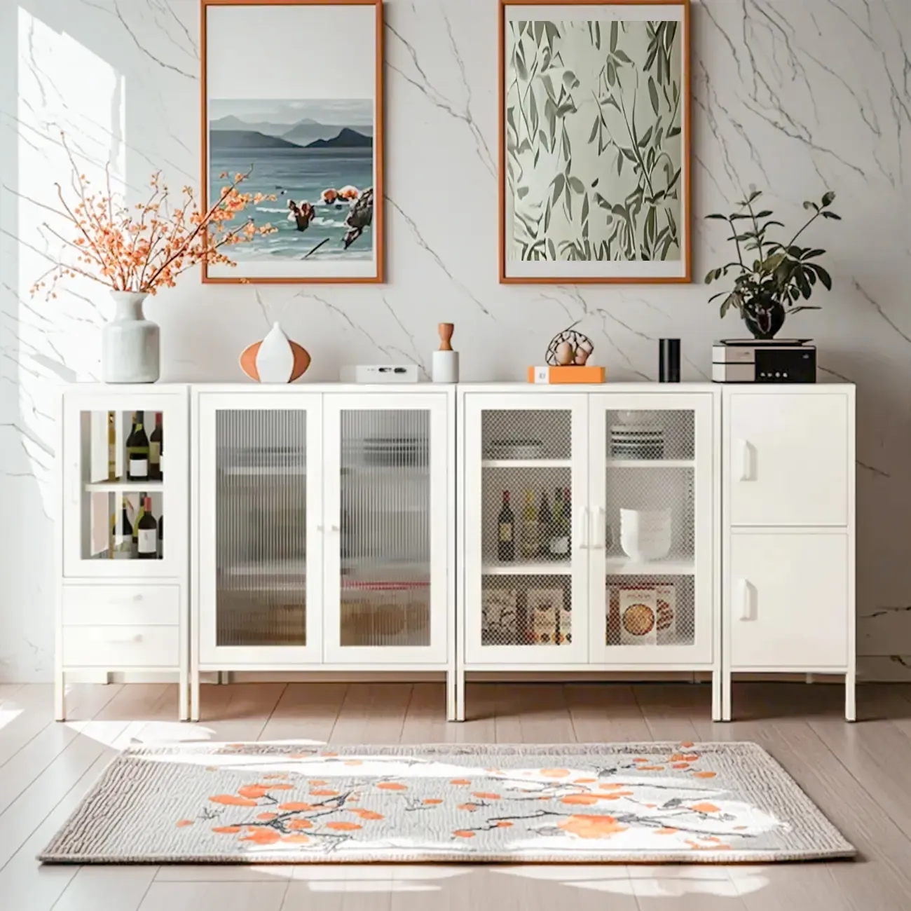 Modern Freestanding Storage Cabinet Suitable for Living Room