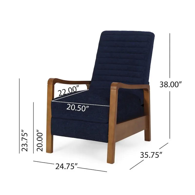 Munro Channel Stitch Pushback Recliner