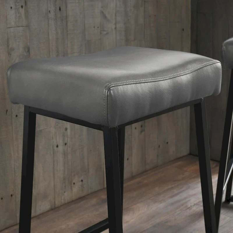 Amber 26 Counter Stool Smokey Grey (Set of 2) - Seat Height 26