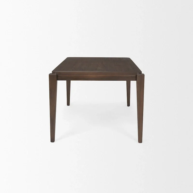 Teva Dark Brown Wood Rectangular 72  Dining Table - 72.0L x 39.0W x 30.0H