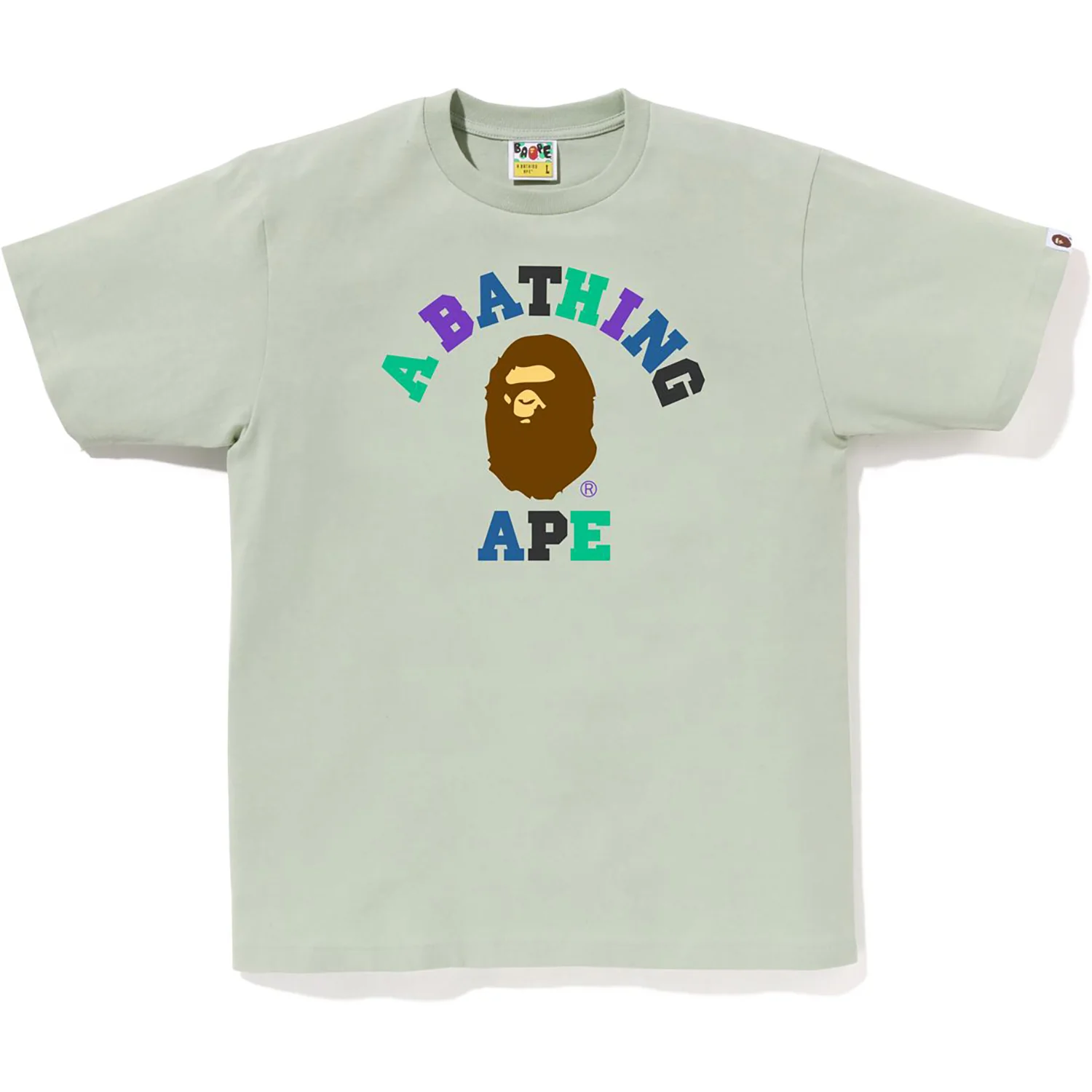 BAPE MENS COLORS COLLEGE TEE