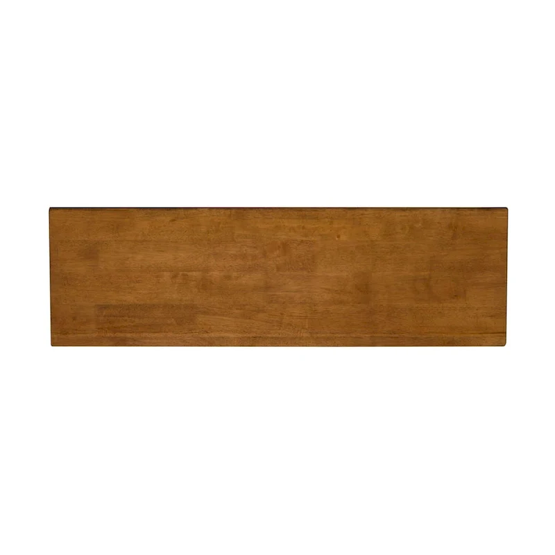 Tobacco Finish Rubberwood Bench